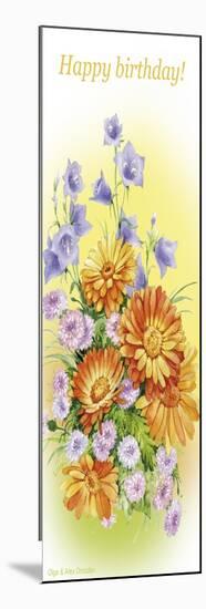 Hand bells and calendula-Olga And Alexey Drozdov-Mounted Giclee Print