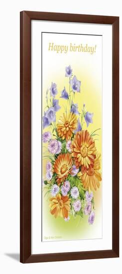 Hand bells and calendula-Olga And Alexey Drozdov-Framed Giclee Print