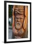 Hand carved wooden statues im the center of Noumea, New Caledonia, Pacific-Michael Runkel-Framed Photographic Print