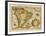 Hand Colored Engraved Map of South America, 1610-Gerardus Mercator-Framed Giclee Print