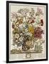 Hand Colored Engraving of Bouquet- October, 1730-Robert Furber-Framed Giclee Print