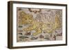 Hand Colored Map of Iceland, 1595-Abraham Ortelius-Framed Giclee Print