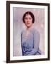 Hand Colored Portrait of England's Queen Mother Elizabeth-null-Framed Premium Photographic Print