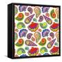 Hand Draw Sea Shells Pattern-Andriy Lipkan-Framed Stretched Canvas