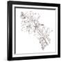 Hand Drawing Hibiscus Flower-Acnaleksy-Framed Art Print