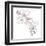 Hand Drawing Hibiscus Flower-Acnaleksy-Framed Art Print