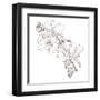 Hand Drawing Hibiscus Flower-Acnaleksy-Framed Art Print