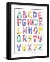 Hand Drawn Alphabet-vesnacvorovic-Framed Art Print