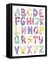 Hand Drawn Alphabet-vesnacvorovic-Framed Stretched Canvas