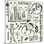 Hand Drawn Business Doodles-Andriy Zholudyev-Mounted Art Print