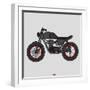 Hand Drawn Classic Motor Illustration Vector-Glory Creative-Framed Art Print