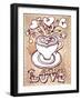 Hand-Drawn Cup-Wikki-Framed Art Print