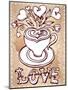 Hand-Drawn Cup-Wikki-Mounted Art Print