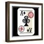 Hand Drawn Deck Of Cards, Doodle Ace Of Clubs-Andriy Zholudyev-Framed Art Print