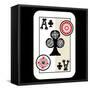 Hand Drawn Deck Of Cards, Doodle Ace Of Clubs-Andriy Zholudyev-Framed Stretched Canvas