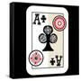 Hand Drawn Deck Of Cards, Doodle Ace Of Clubs-Andriy Zholudyev-Framed Stretched Canvas