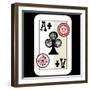 Hand Drawn Deck Of Cards, Doodle Ace Of Clubs-Andriy Zholudyev-Framed Art Print