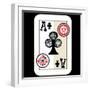 Hand Drawn Deck Of Cards, Doodle Ace Of Clubs-Andriy Zholudyev-Framed Art Print