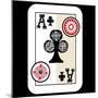 Hand Drawn Deck Of Cards, Doodle Ace Of Clubs-Andriy Zholudyev-Mounted Art Print