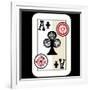 Hand Drawn Deck Of Cards, Doodle Ace Of Clubs-Andriy Zholudyev-Framed Art Print