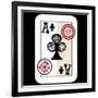 Hand Drawn Deck Of Cards, Doodle Ace Of Clubs-Andriy Zholudyev-Framed Art Print