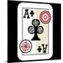 Hand Drawn Deck Of Cards, Doodle Ace Of Clubs-Andriy Zholudyev-Mounted Art Print