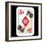 Hand Drawn Deck Of Cards, Doodle Ace Of Diamonds-Andriy Zholudyev-Framed Art Print