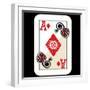 Hand Drawn Deck Of Cards, Doodle Ace Of Diamonds-Andriy Zholudyev-Framed Art Print