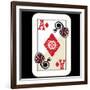 Hand Drawn Deck Of Cards, Doodle Ace Of Diamonds-Andriy Zholudyev-Framed Art Print