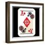 Hand Drawn Deck Of Cards, Doodle Ace Of Diamonds-Andriy Zholudyev-Framed Art Print