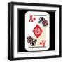 Hand Drawn Deck Of Cards, Doodle Ace Of Diamonds-Andriy Zholudyev-Framed Art Print