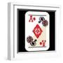 Hand Drawn Deck Of Cards, Doodle Ace Of Diamonds-Andriy Zholudyev-Framed Art Print