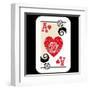 Hand Drawn Deck Of Cards, Doodle Ace Of Hearts-Andriy Zholudyev-Framed Art Print