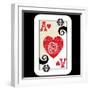 Hand Drawn Deck Of Cards, Doodle Ace Of Hearts-Andriy Zholudyev-Framed Art Print