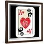 Hand Drawn Deck Of Cards, Doodle Ace Of Hearts-Andriy Zholudyev-Framed Art Print