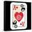 Hand Drawn Deck Of Cards, Doodle Ace Of Hearts-Andriy Zholudyev-Framed Stretched Canvas