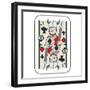 Hand Drawn Deck Of Cards, Doodle Jack Of Spades Isolated On White Background-Andriy Zholudyev-Framed Art Print