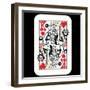 Hand Drawn Deck Of Cards, Doodle King Of Hearts-Andriy Zholudyev-Framed Art Print