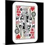 Hand Drawn Deck Of Cards, Doodle King Of Hearts-Andriy Zholudyev-Mounted Art Print