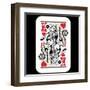 Hand Drawn Deck Of Cards, Doodle King Of Hearts-Andriy Zholudyev-Framed Art Print