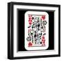 Hand Drawn Deck Of Cards, Doodle King Of Hearts-Andriy Zholudyev-Framed Art Print