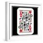 Hand Drawn Deck Of Cards, Doodle King Of Hearts-Andriy Zholudyev-Framed Art Print