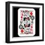 Hand Drawn Deck Of Cards, Doodle Queen Of Diamonds-Andriy Zholudyev-Framed Art Print