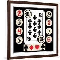 Hand Drawn Deck Of Cards, Doodle Suit-Andriy Zholudyev-Framed Art Print