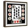 Hand Drawn Deck Of Cards, Doodle Suit-Andriy Zholudyev-Framed Art Print