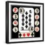 Hand Drawn Deck Of Cards, Doodle Suit-Andriy Zholudyev-Framed Art Print