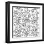 Hand Drawn Flowers and Butterflies for the Anti Stress Coloring Page.-null-Framed Art Print