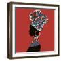 Hand Drawn Illustration Beautiful Black Woman.African Woman-IVANCHINA ANNA-Framed Art Print