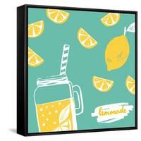 Hand Drawn Lemonade-Nadezda Barkova-Framed Stretched Canvas