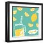 Hand Drawn Lemonade-Nadezda Barkova-Framed Art Print